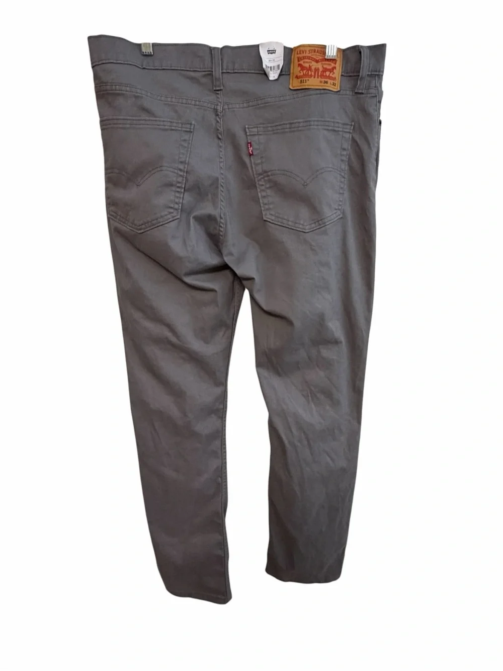 Levi's 511 Gray Slim Jeans with Tan Leather Patch